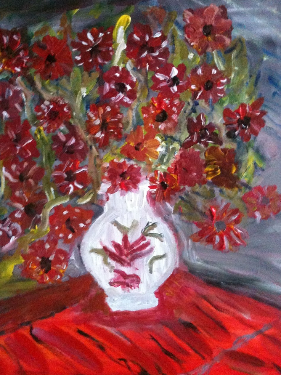 bouquet aux fleurs rouges (2015)